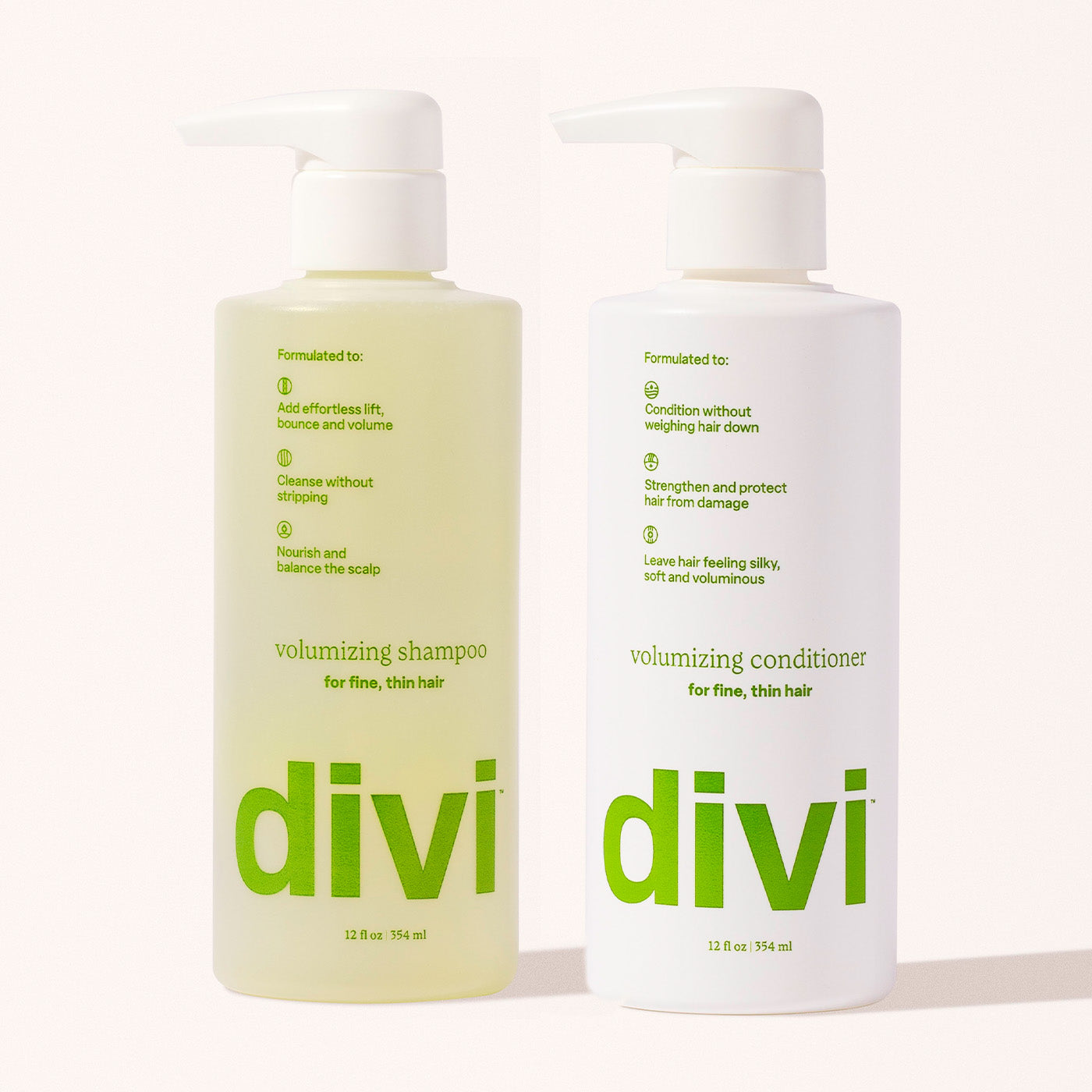 Divi Volumizing Shampoo & Conditioner | Volumize Fine, Thin Hair